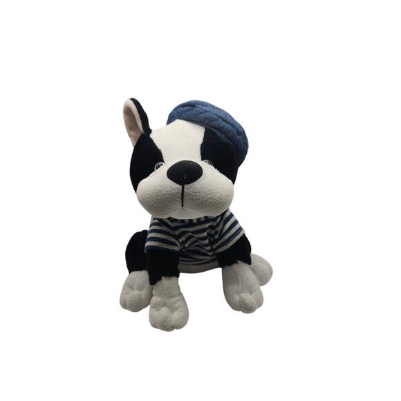 Cuddle Barn Marcel The French Bulldog Plush 10in Puppy Dog Beret Stuffed Toy - Picture 1 of 9